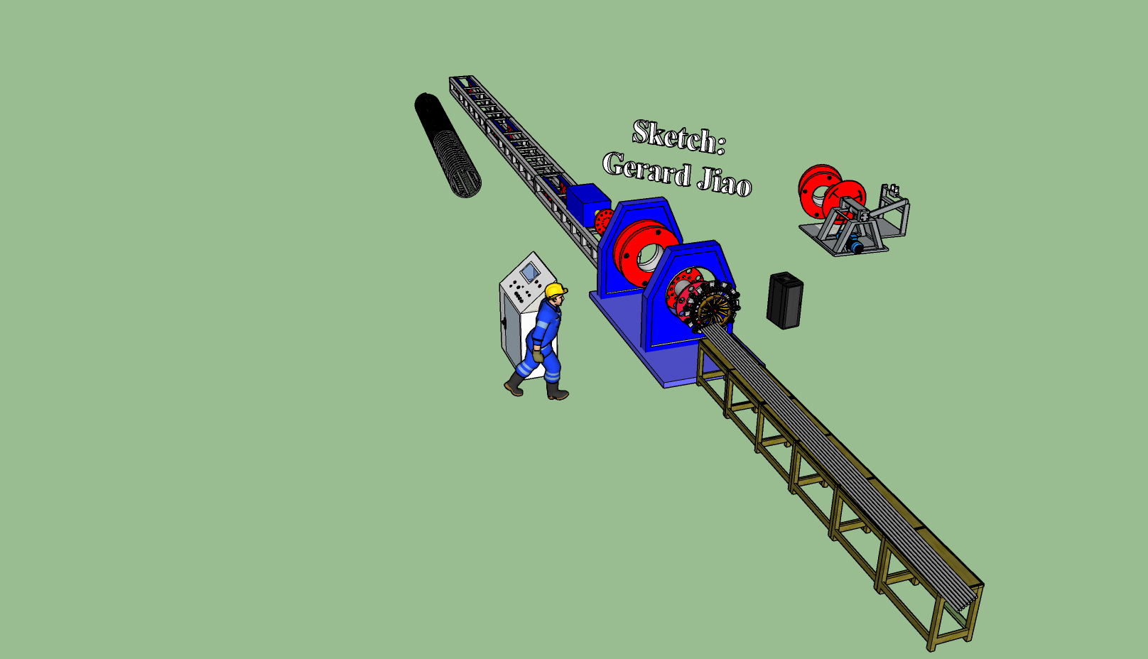 철근 케이지 용접기